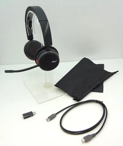 POLY Voyager 4220 UC Stereo BT600 USB-C Bluetooth Computer Headset 211996-102 - Picture 1 of 2