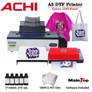 DTF A3 UV Printer Direct to Film T-shirt Flatbed Heat Transfer EPSON R1390 Head - Bild 1 von 11
