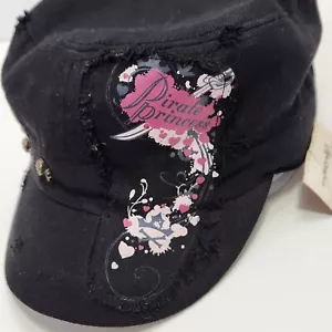 NWT Vintage Walt Disney World Pirate Princess Skull Studs Cadet Style Cap Hat - Picture 1 of 10