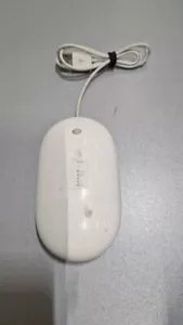 Apple Mighty Mouse A1152 USB Wired White Used Working - Picture 1 of 7