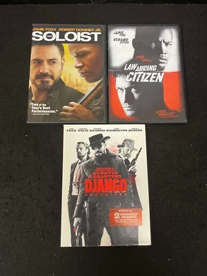 (3) JAMIE FOXX DVD MOVIE LOT SOLOIST LAW ABIDING CITIZEN DJANGO - Image 1 of 2