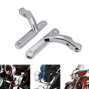 Soporte de señales de giro de luz antiniebla de punto negro para Harley Touring Electra Glide 94-20 - Imagen 1 de 9