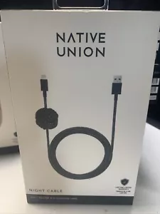 Native Union Night 10' Ft Braided weighted Lightning to USB-A Cable iphone ipad - Picture 1 of 3