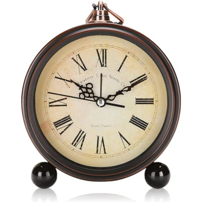 Uhr in Wecker Design Tischuhr Nostalgie Antik Vintage Retro Standuhr Dekowecker - Bild 1 von 4