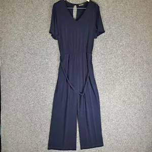 Philosophy Womens Jumpsuit Size 12 Blue Stretch Belt - Picture 1 of 11