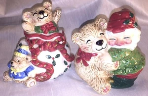 Fitz and Floyd Salt and Pepper Set, Retired - Holiday Elf - Picture 1 of 1