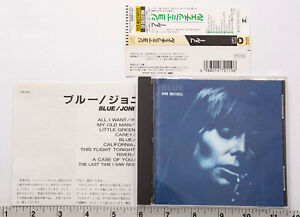 Joni Mitchell Blue Japan CD 1988 Reprise Records 20P2-2119 avec Obi