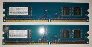 *512MB (2 x 256) Nanya NT256T64UH4A0FY-37B DDR2 RAM PC2-4200U- HH-0005 - Picture 1 of 2