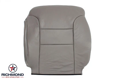 1998 GMC Sierra C/K 1500 2500 3500-Driver Side Lean Back Leather Seat Cover GRAY - Image 1 of 4