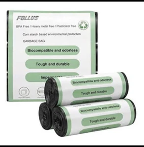 60 Portable Garbage Bags 100% Compostable Camping Toilet Bags Use with 5 Gallon - Picture 1 of 9