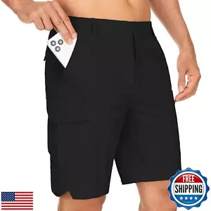 mixtip Mens Hiking Cargo Shorts Lightweight Quick Dry Water Resistant for Gol - Picture 1 of 5
