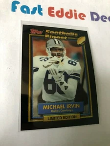 1992 TOPPS NFL FOOTBALL'S FINEST MICHAEL IRVIN INSERT CARD 11 OF 44 LIMITED ED - Picture 1 of 2