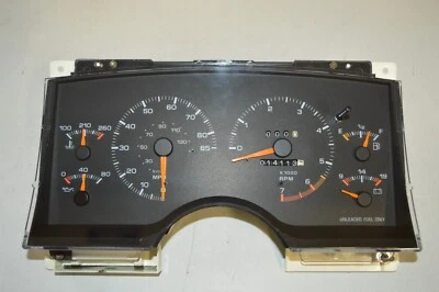 Cuadro de instrumentos velocímetro 95 96 97 Chevy S10 GMC Sonoma 14K 85 mph 16144855 Foto 1 de 4
