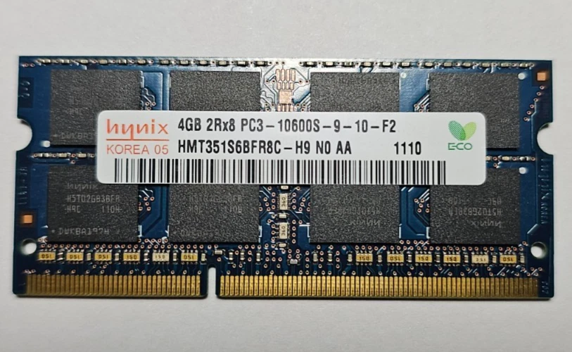Hynix 4 GB SO-DIMM 1333 MHz memoria SDRAM DDR3 (HMT351S6BFR8C-H9) - Immagine 1 di 1