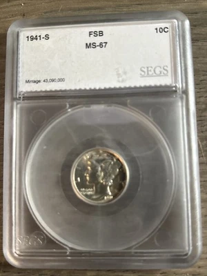 Moneda de diez centavos de plata Mercury de 1941-s ver foto Foto 1 de 2