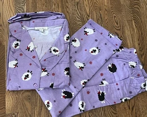 Dreams & Co Damen Übergröße 26/28 2X Petite PJ Set Langarm Oberteil & Hose Neu mit Etikett - Bild 1 von 3