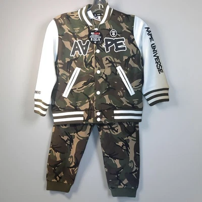 Детский камуфляжный набор A Bathing Ape Kids Bape Varsity Army молодежный размер 120/5T AAPE 2 шт. - Изображение 1 из 4