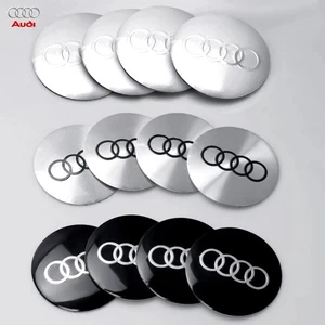 Emblemas de tapacubos de rueda para Audi A1 A3 A4 A5 A6 A7 Q5 Q7 S RS - 4 piezas 56-68 mm - Imagen 1 de 12
