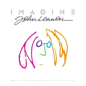 JOHN LENNON Imagine Alt BANNER RIESIG 4X4 Fuß Stoff Poster Wandteppich Kunst NEU - Bild 1 von 3