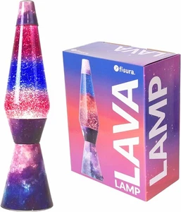 Fisura Galaxy Lavalampe klar flüssig und Lava Glitzer 11,5 cm x 40 cm - Bild 1 von 7