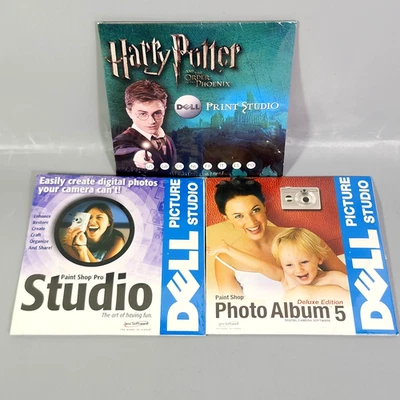 Jasc Paint Shop Pro Studio Photo Album 5 Deluxe Harry Potter Phoenix CD-Rom Lot - Image 1 of 4