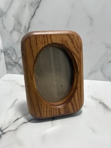 Mid Century Oval Ausschnitt Holz Foto Bilderrahmen Abgerundete Ecken - Bild 1 von 8