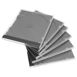 6pcs Disc Protective Shell Standard DVD Case Portable CD Storage Organizer Box - Afbeelding 1 van 12