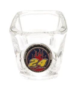 Jeff Gordon Nascar Winston Cup Champion Pewter Emblem Shot Glass - Imagen 1 de 4