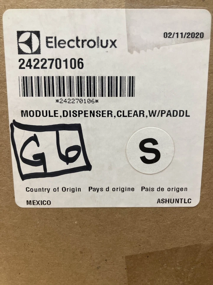 Novo Módulo Dispensador de Geladeira Frigidaire Original Fabricante de Equipamento Original 242270106 - Imagem 1 de 1