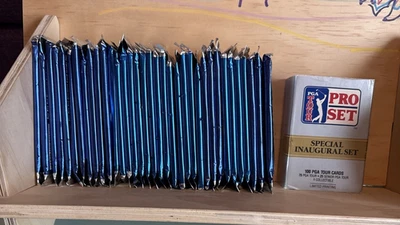 35 Packs of 1992 PGA Tour Pro Set Golf Wax Box + Complete Inaugural Set - Image 1 of 4