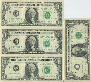 (12) 1969-D One Dollar $1 FRN Complete District Set CU SM291 - Picture 1 of 6