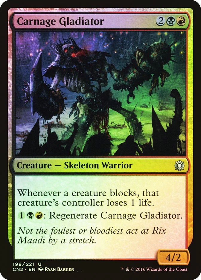 MTG FOIL Carnage Gladiator  - Conspiracy: Take the Crown #199 - Image 1 of 1
