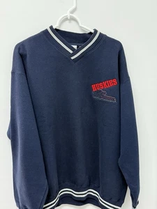 Sudadera De Colección UConn Huskies Connecticut Para Hombre Talla L Bordada El Juego - Imagen 1 de 6