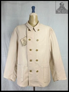 Vintage German Workwear Moleskin Double-Breasted Chore Jacket - Picture 1 of 16
