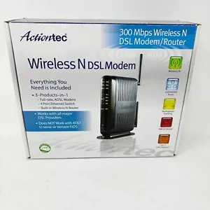 ACTIONTEC 300 Mbps Wireless N DSL Modem/Route GT784WN-01 Tested - Picture 1 of 11