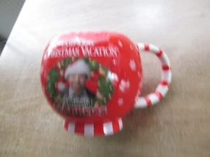 NATIONAL LAMPOONS CHRISTMAS VACATION RED MUG LARGE CHEVY CHASE VGC CANDY CANE - Picture 1 of 6