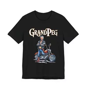 Funny amputee Shirt for Biker Grandpa, Motorcycle Gift, amputation joke t-shirt - Picture 1 of 17