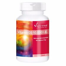 Vitamin D3 10.000 I.E. - 180 Tabletten, hochdosiert, nur 1 Tablette alle 10 Tage