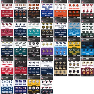 New Official Licensed - NFL Pick Your Team Vinyl Mini Decal Pack Made in USA - Picture 1 of 31