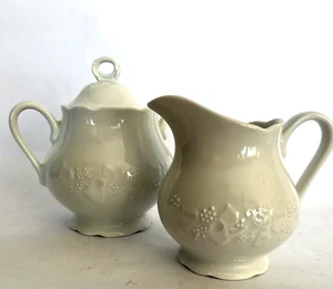 Dansk White Sugar & Creamer International Designs France Vintage HTF! X564 - Picture 1 of 7