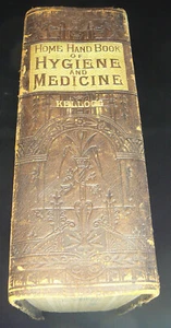 HOME HANDBOOK OF HYGIENE AND MEDICINE - Kellogg (HC 1902 part leather) - Picture 1 of 20
