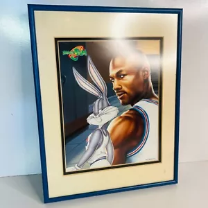 Space Jam Michael Jordan Bugs Bunny Vintage Framed Mini A4 Poster 1996 - Bild 1 von 5