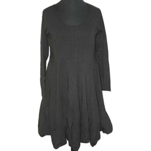 Vestido Boris Industries Jersey negro oscilante talla 48 (5) manga larga - Imagen 1 de 1