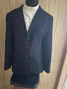 COMPETITION Jagdmantel * DAMEN 18 * marineblau Nadelstreifen schön * 100% Polyester sehr guter Zustand - Bild 1 von 3