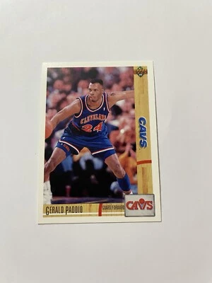 1991-92 Upper Deck Basketball Card #230 Gerald Paddio Cleveland Cavaliers - Image 1 of 2