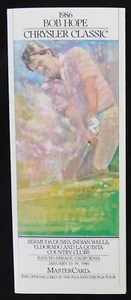 Folleto de golf clásico Chrysler Bob Hope 1986 - Imagen 1 de 6