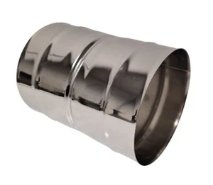 Female Flue Liner Connector Stainless Steel Pipe Joiner Chimney Coupler Tube - Picture 1 of 3