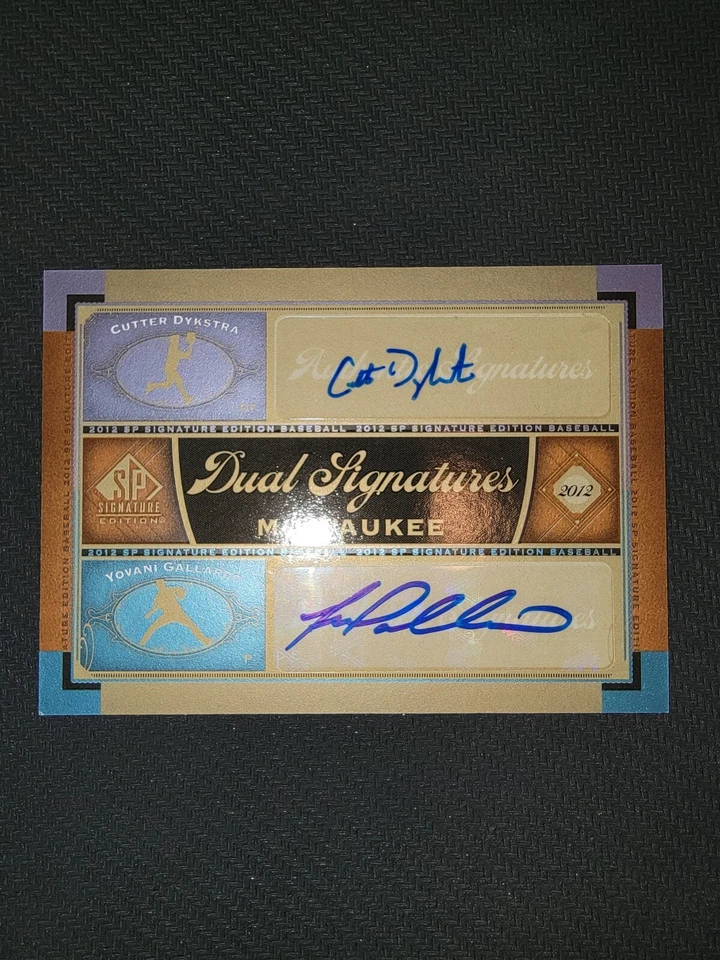 2012 SP Signature Edition - Dual Signatures  Yovani Gallardo, Cutter Dykstra  - Image 1 of 2