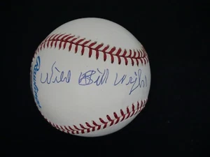 "WILD" BILL WRIGHT SIGNED OFFICIAL AMERICAN LEAGUE BASEBALL INSCRIBED W/ PSA COA - Picture 1 of 7