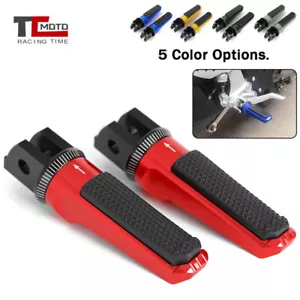 Front Foot Pegs For YAMAHA FJR1300A FZ6 FAZER S2 13-19 SCR950 XSR700 XSR900 2016 - Foto 1 di 12